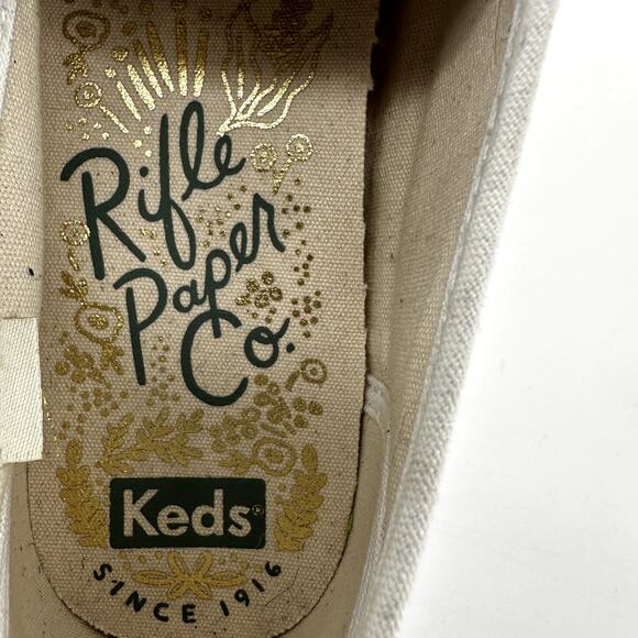 Keds x Rifle Paper Co Double Decker Sneaker Slip-On Floral Softerra Marguerite 8 - Picture 6 of 8